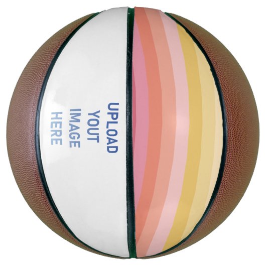 Kleurenstrepen Basketbal (Verticaal)