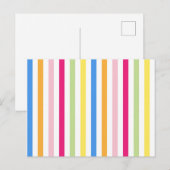 Kleurenstrepen Briefkaart (Voorkant / Achterkant)