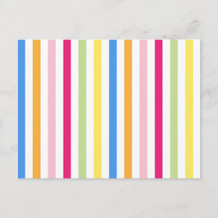 Kleurenstrepen Briefkaart