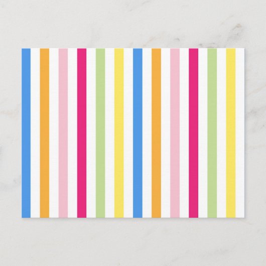 Kleurenstrepen Briefkaart (Voorkant)