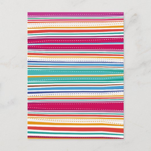 Kleurenstrepen Briefkaart (Voorkant)