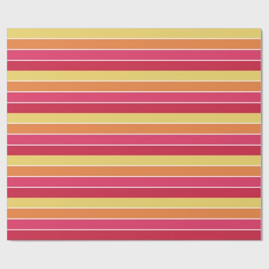 Kleurenstrepen Cadeaupapier (Vlak)