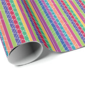 Kleurenstrepen Cadeaupapier (Rol Hoek)