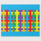 Kleurenstrepen Cadeaupapier (Vlak)