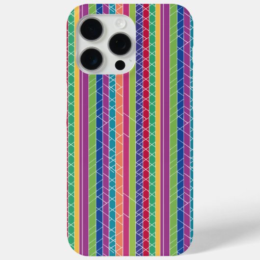 Kleurenstrepen Case-Mate iPhone Case (Achterkant)