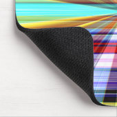 Kleurenstrepen doorgehaald door panorama effect muismat (Hoek)