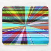 Kleurenstrepen doorgehaald door panorama effect muismat (Voorkant)