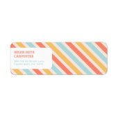 Kleurenstrepen Etiket (Voorkant)