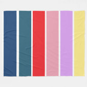 Kleurenstrepen Fleece Deken (Voorkant (Horizontaal))
