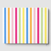 Kleurenstrepen Gastenboek (Achterkant)