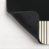 Kleurenstrepen - Groen, crème en zwart Muismat (Hoek)