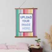 Kleurenstrepen Hangend Wandkleed (Slaapkamer)