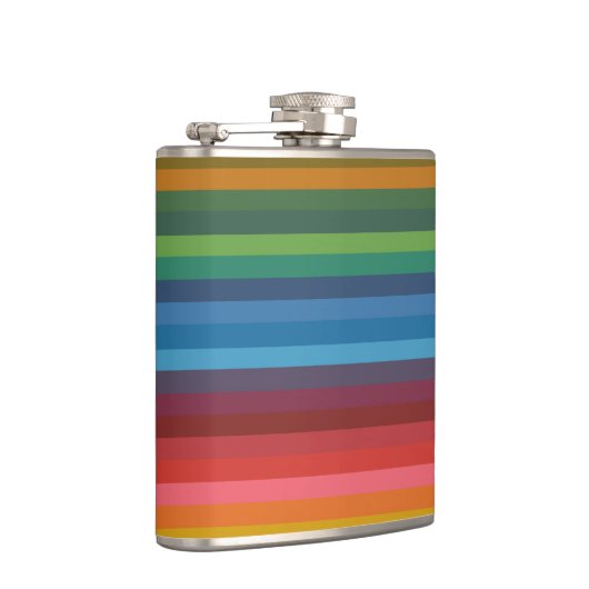 Kleurenstrepen Heupfles (Rechts)