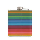 Kleurenstrepen Heupfles (Achterkant)