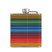 Kleurenstrepen Heupfles (Achterkant)