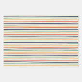 Kleurenstrepen Inpakpapier Vel (Voorkant)