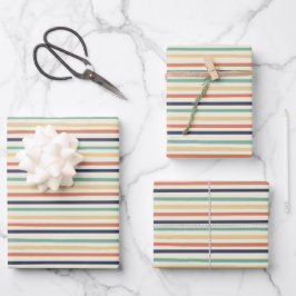 Kleurenstrepen Inpakpapier Vel