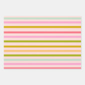 Kleurenstrepen Inpakpapier Vel (Voorkant)