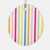 Kleurenstrepen Keramisch Ornament (Links)