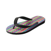 Kleurenstrepen Kinder Teenslippers (Schuin)