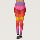 Kleurenstrepen Leggings (Achterkant)