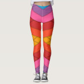 Kleurenstrepen Leggings (Voorkant)