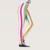 Kleurenstrepen Leggings (Rechts)