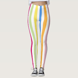 Kleurenstrepen Leggings