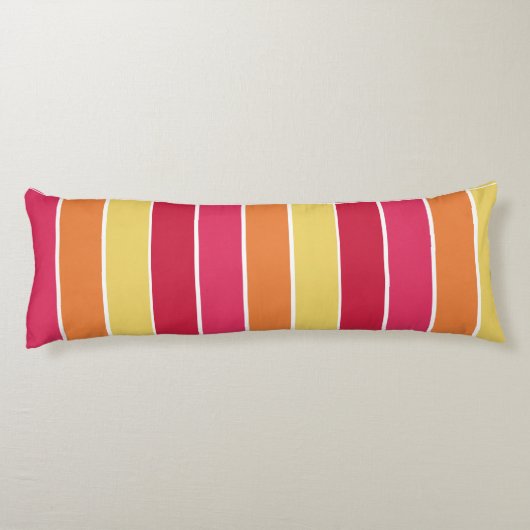 Kleurenstrepen Lichaamskussen (Achterkant)
