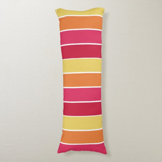 Kleurenstrepen Lichaamskussen (Voorkant Verticaal)