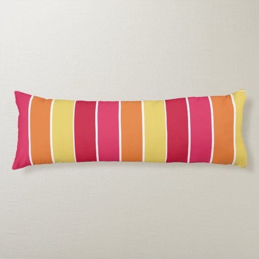 Kleurenstrepen Lichaamskussen (Voorkant)