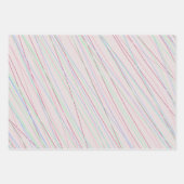 Kleurenstrepen Minimalistisch patroon Inpakpapier Vel (Voorkant 3)