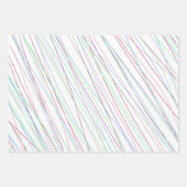Kleurenstrepen Minimalistisch patroon Inpakpapier Vel (Voorkant)
