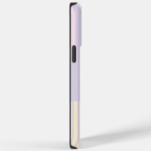 Kleurenstrepen - Pastel Roze, Geel en Paars Case-Mate iPhone Case (Achterkant / Rechts)