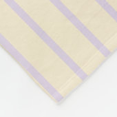 Kleurenstrepen - Pastel Roze, Geel en Paars Fleece Deken (Hoek)