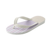 Kleurenstrepen - Pastel Roze, Geel en Paars Kinder Teenslippers (Schuin)