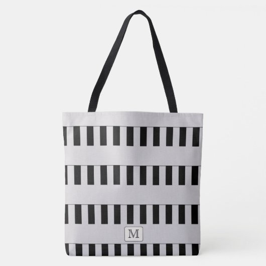 Kleurenstrepen plakken op elk aangepast kleurenmon tote bag (Voorkant)