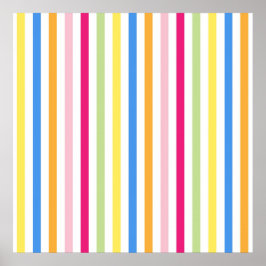Kleurenstrepen Poster