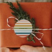 Kleurenstrepen Ronde Sticker