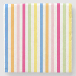 Kleurenstrepen Stenen Onderzetter