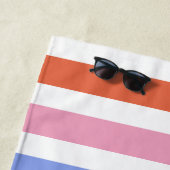 Kleurenstrepen Strandlaken (In situ)