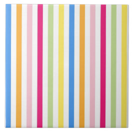 Kleurenstrepen Tegeltje