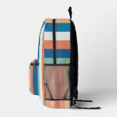 Kleurenstrepen Terug naar school Bedrukte Rugzak (Rechts)