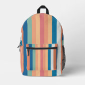 Kleurenstrepen Terug naar school Bedrukte Rugzak (Voorkant)