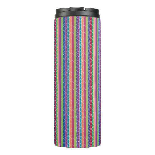 Kleurenstrepen Thermosbeker (Achterkant)