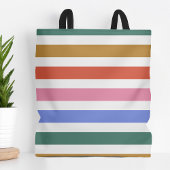 Kleurenstrepen Tote Bag