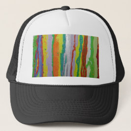 Kleurenstrepen Trucker Pet