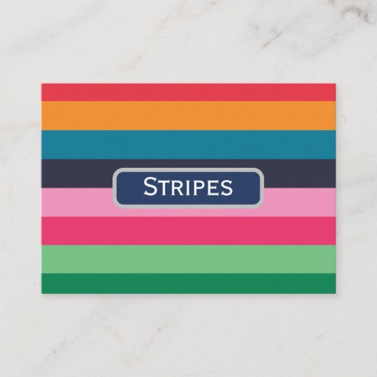 Kleurenstrepen Visitekaartje (Voorkant)