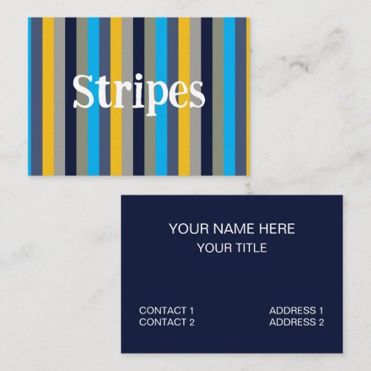 Kleurenstrepen Visitekaartje (Voorkant / Achterkant)