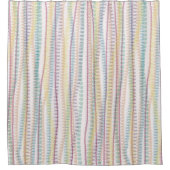 Kleurenstrepen voor douwergordijn/pasta douchegordijn (Voorkant)